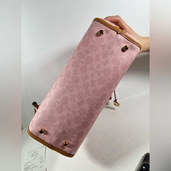 NWT！COACH Erin Shoulder Bag In Signature Canvas With Charms - Picture 6 of 8